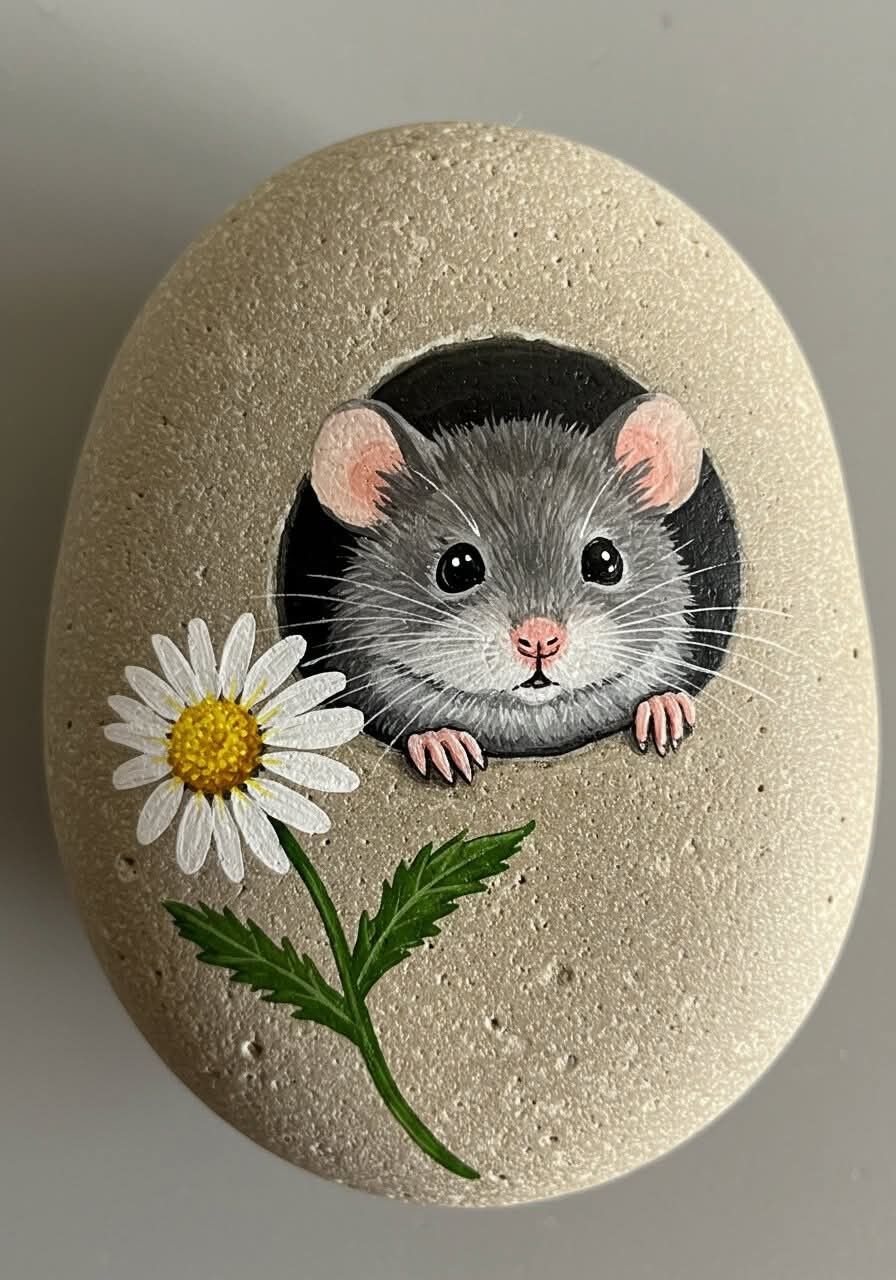 نقاشی سه بعدی روی سنگ