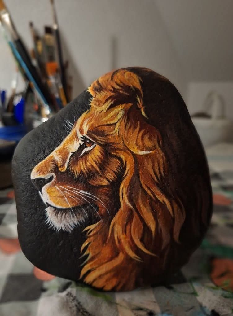 نقاشی سه بعدی روی سنگ