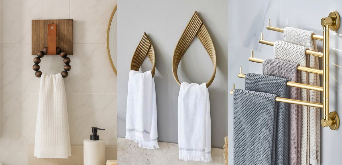 آویز حوله سرویس بهداشتی