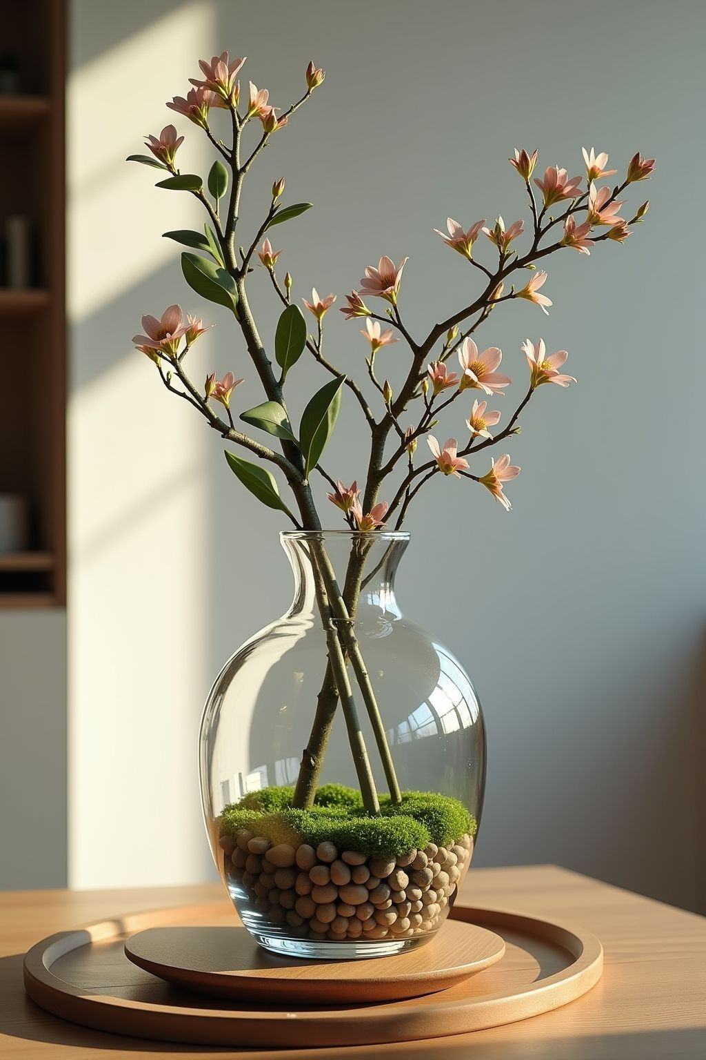 گلدان شیشه‌ای مینیمال