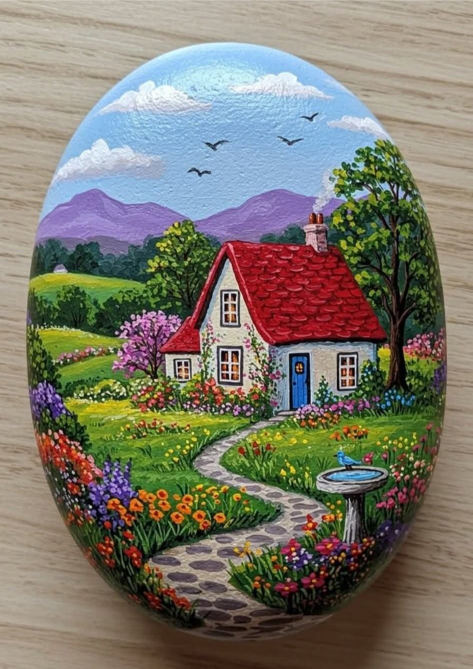 نقاشی سه بعدی روی سنگ