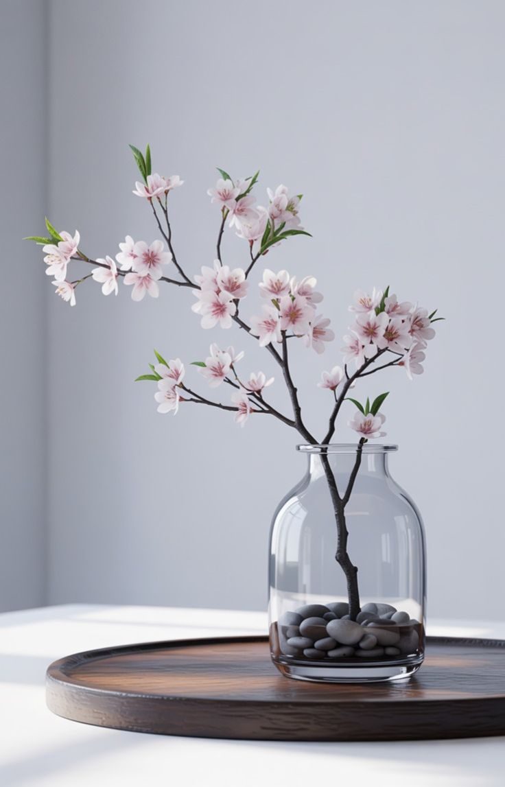 گلدان شیشه‌ای مینیمال