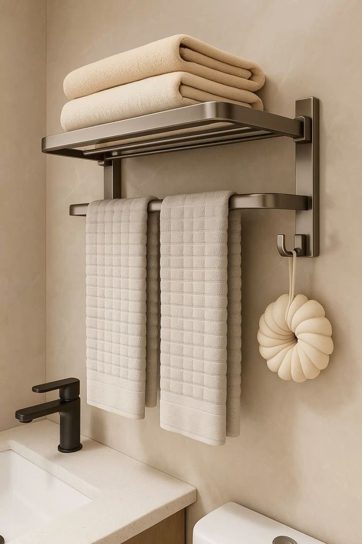 آویز حوله سرویس بهداشتی