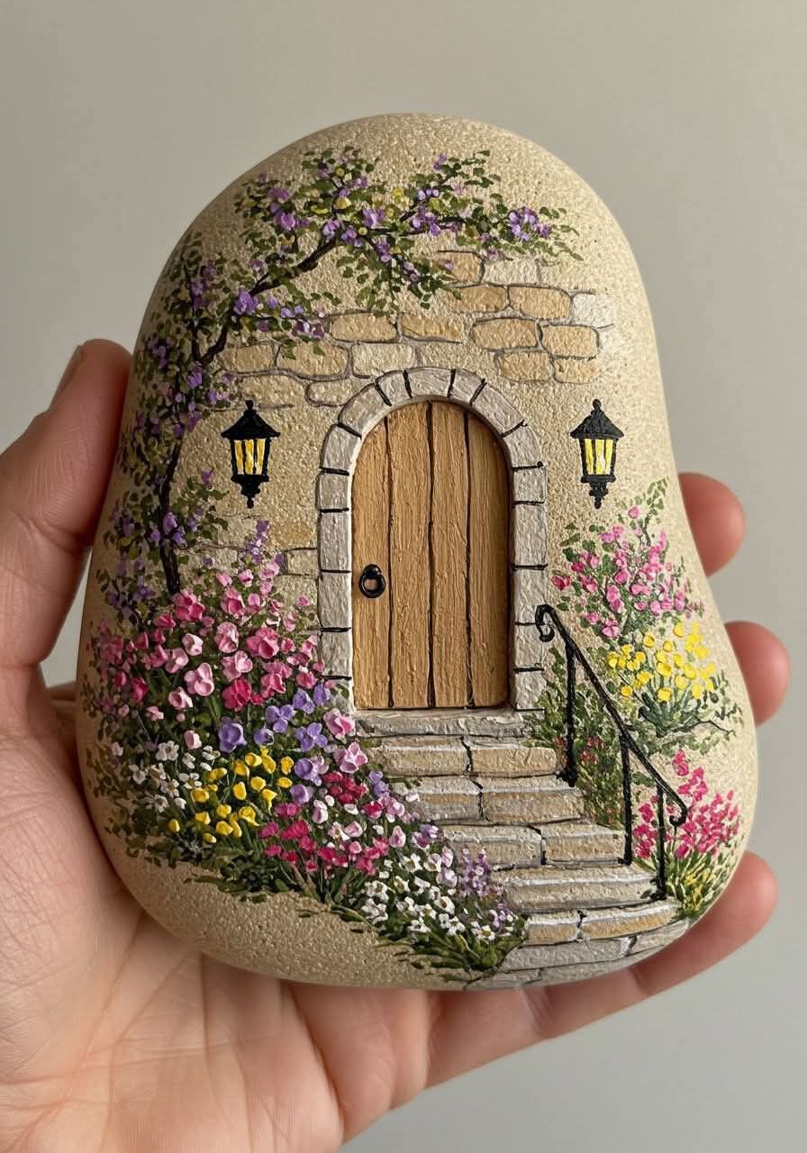 نقاشی سه بعدی روی سنگ