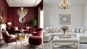 چیدمان پذیرایی مربع