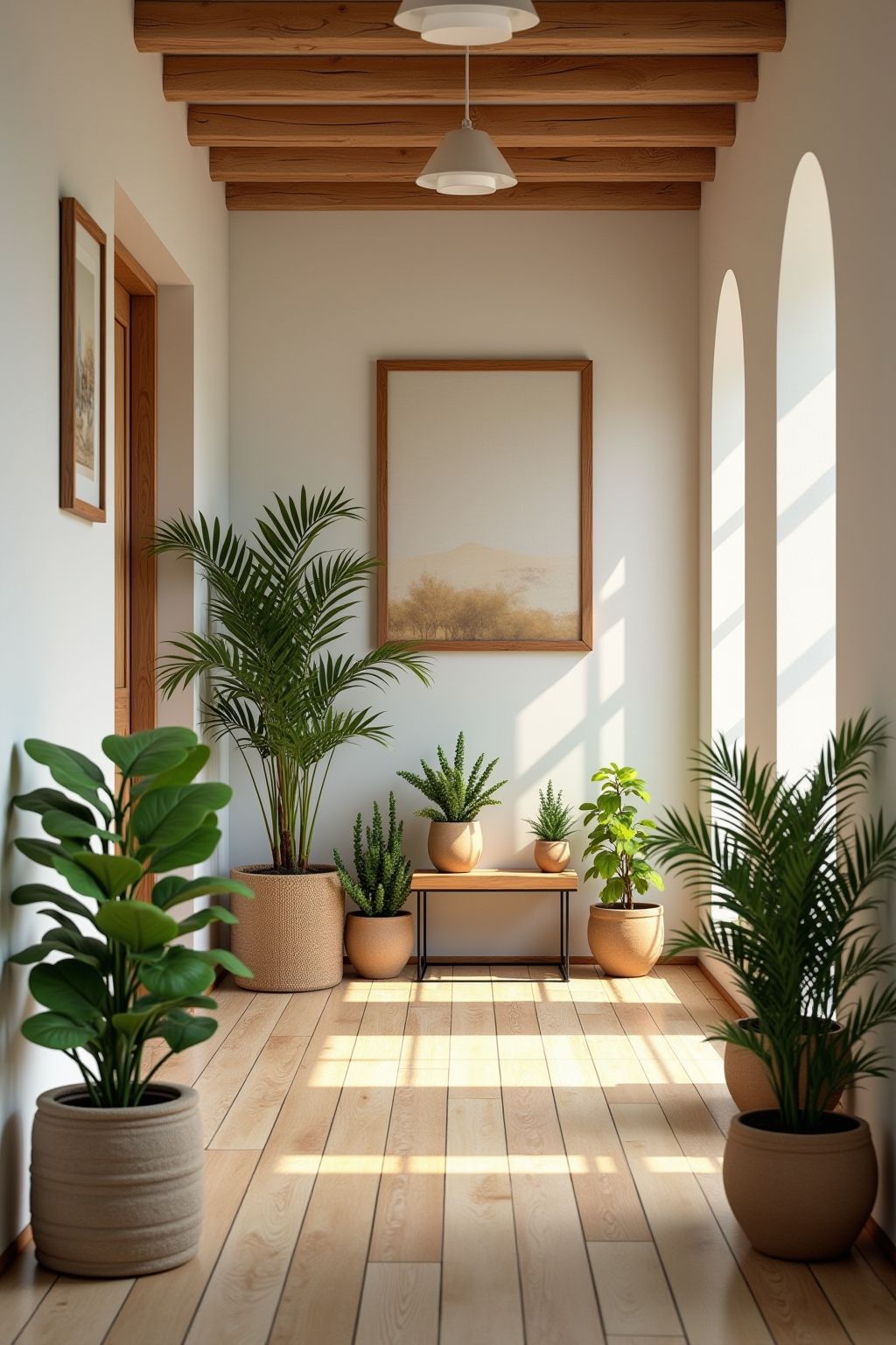 دیزاین پذیرایی با گل طبیعی