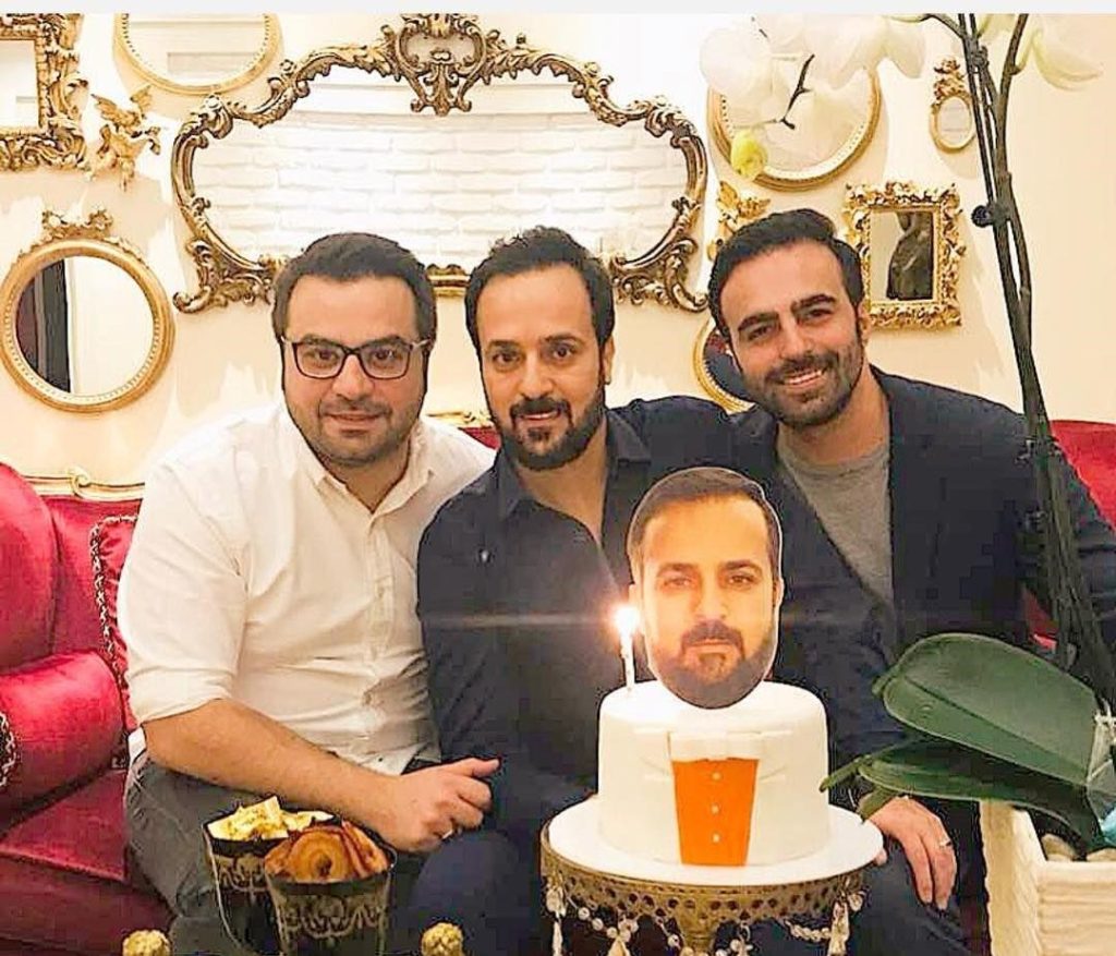 کیک جالب تولد احمد مهران فر بازیگر نقش صفا در صفا با خانواده