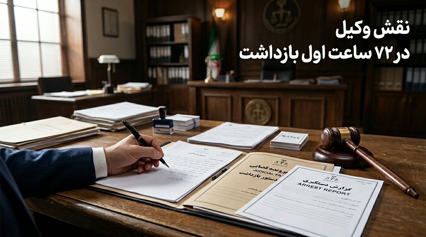 نقش حیاتی وکیل کیفری در ۷۲ ساعت اول بازداشت