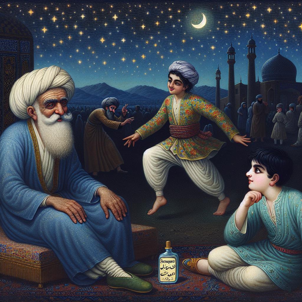 پیام حکایت قدیمی بار آبگینه قاآنی
