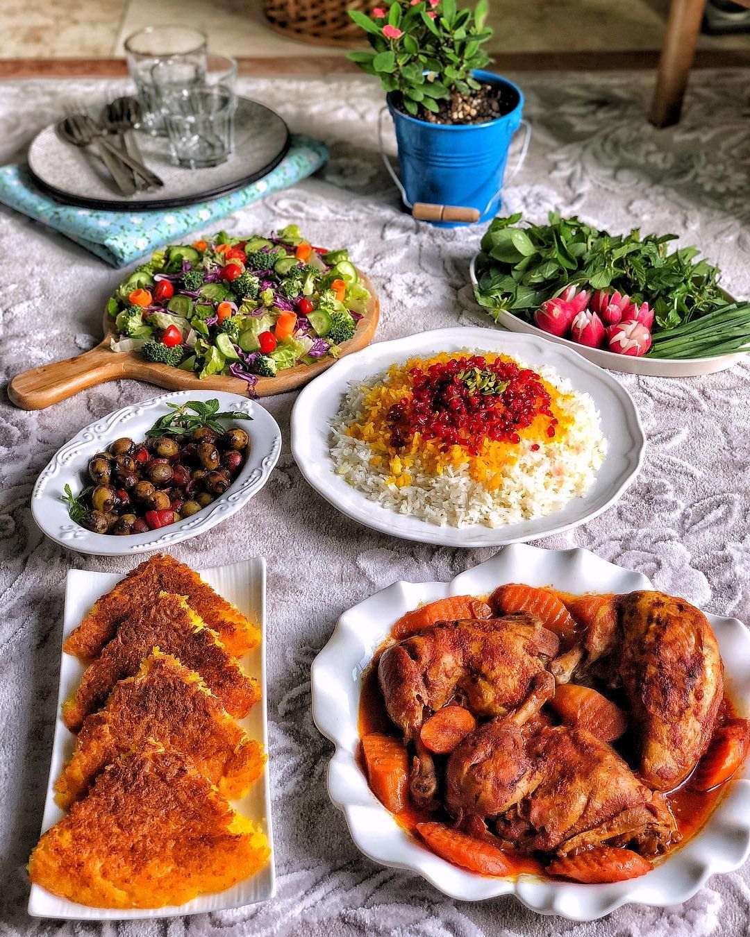دیزاین میز غذا ایرانی