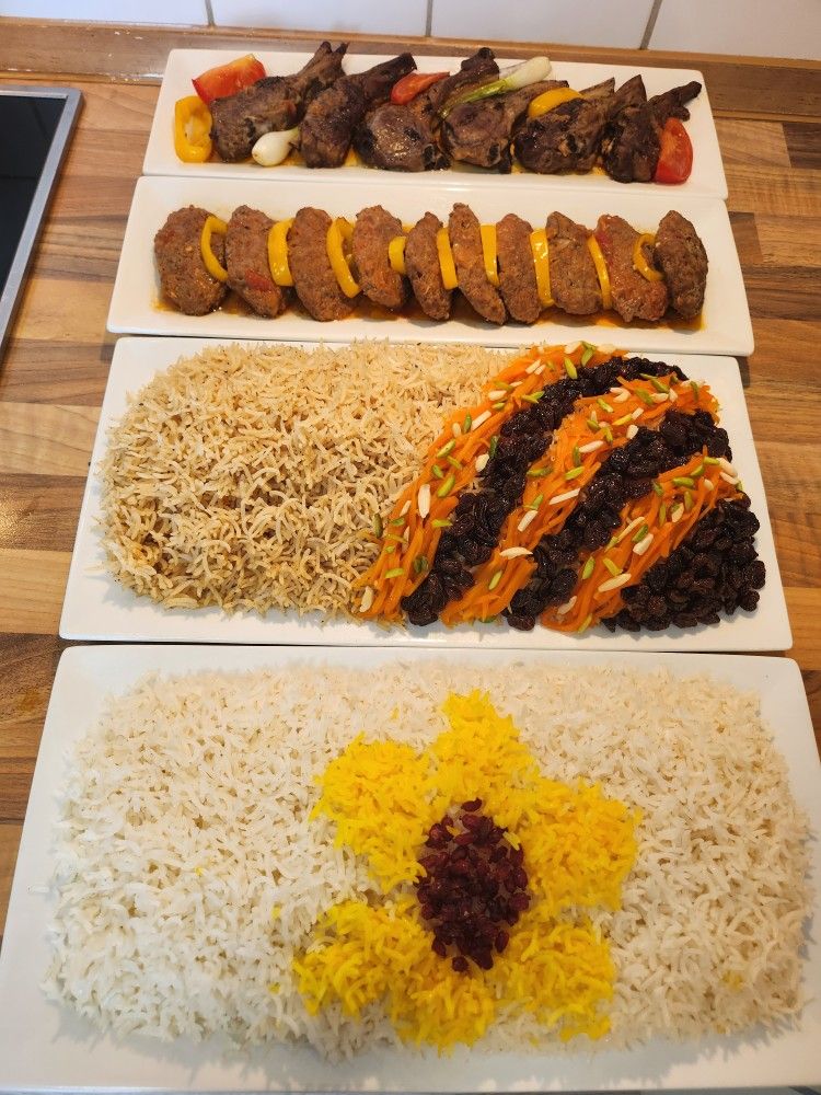 تزیین میز غذا ایرانی