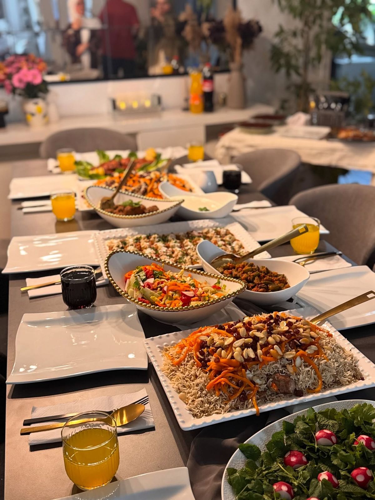 تزیین میز غذا ایرانی
