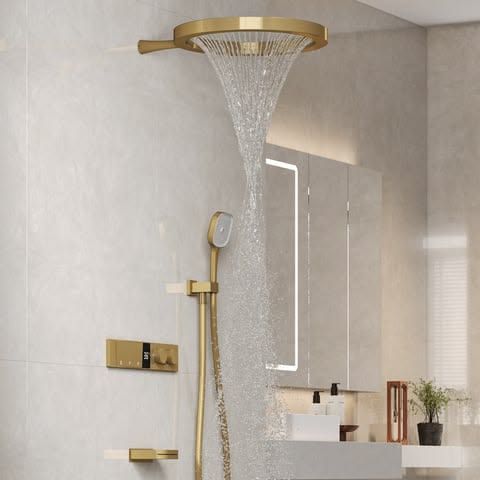 دوش حمام طلایی