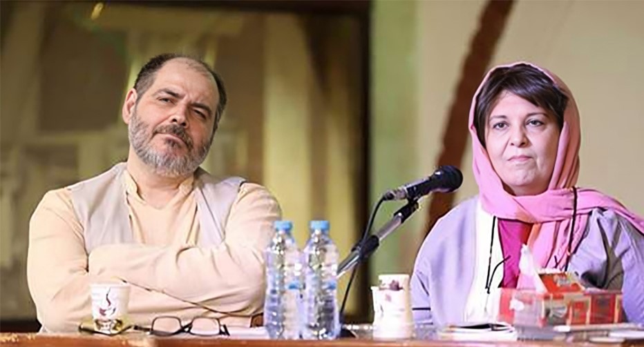 سید مهرداد ضیایی و همسرش