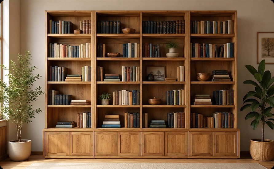 راهنمای خرید کتابخانه چوبی