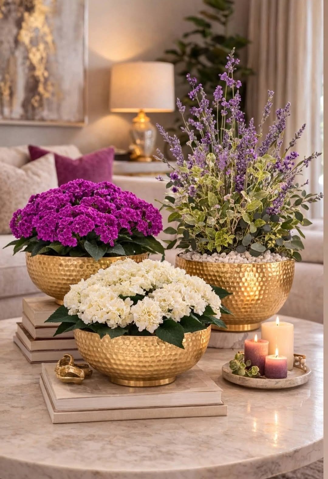 چیدمان روی میز وسط سلطنتی