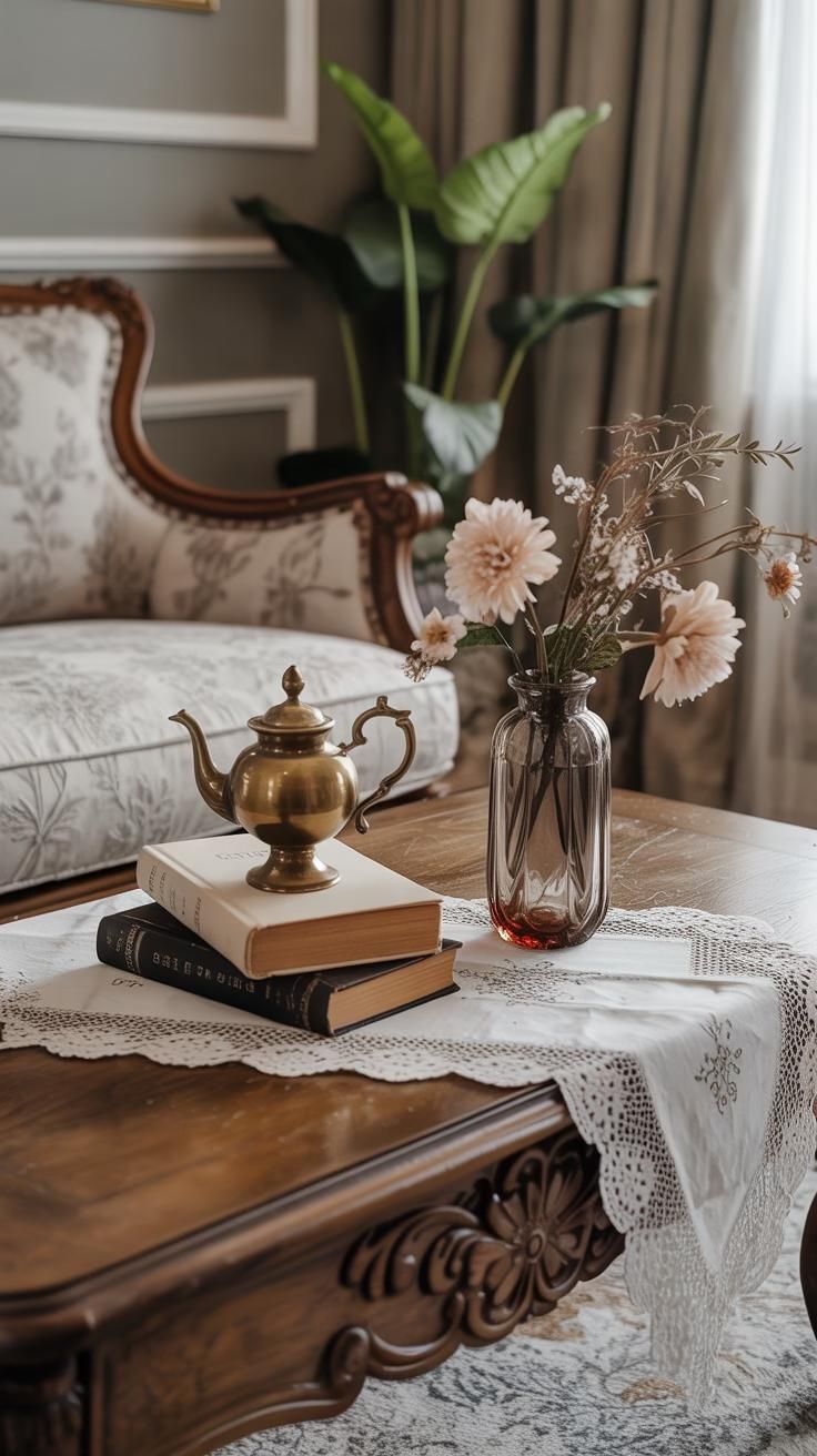 چیدمان روی میز وسط سلطنتی
