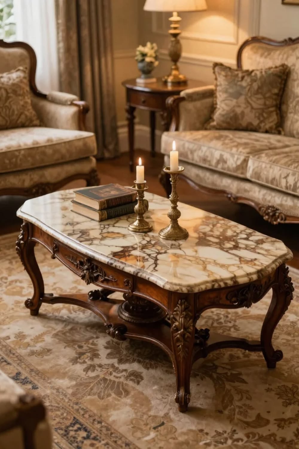 چیدمان روی میز وسط سلطنتی