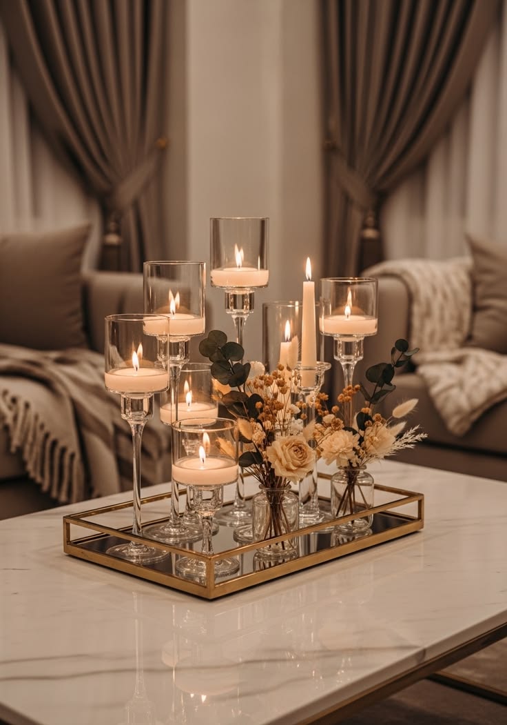 چیدمان روی میز وسط سلطنتی