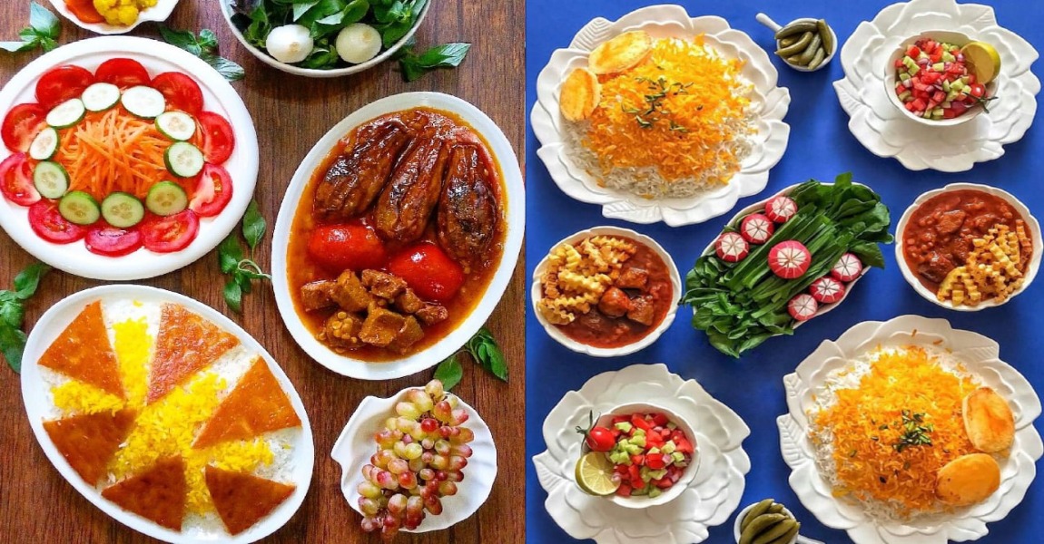 دیزاین میز غذا ایرانی