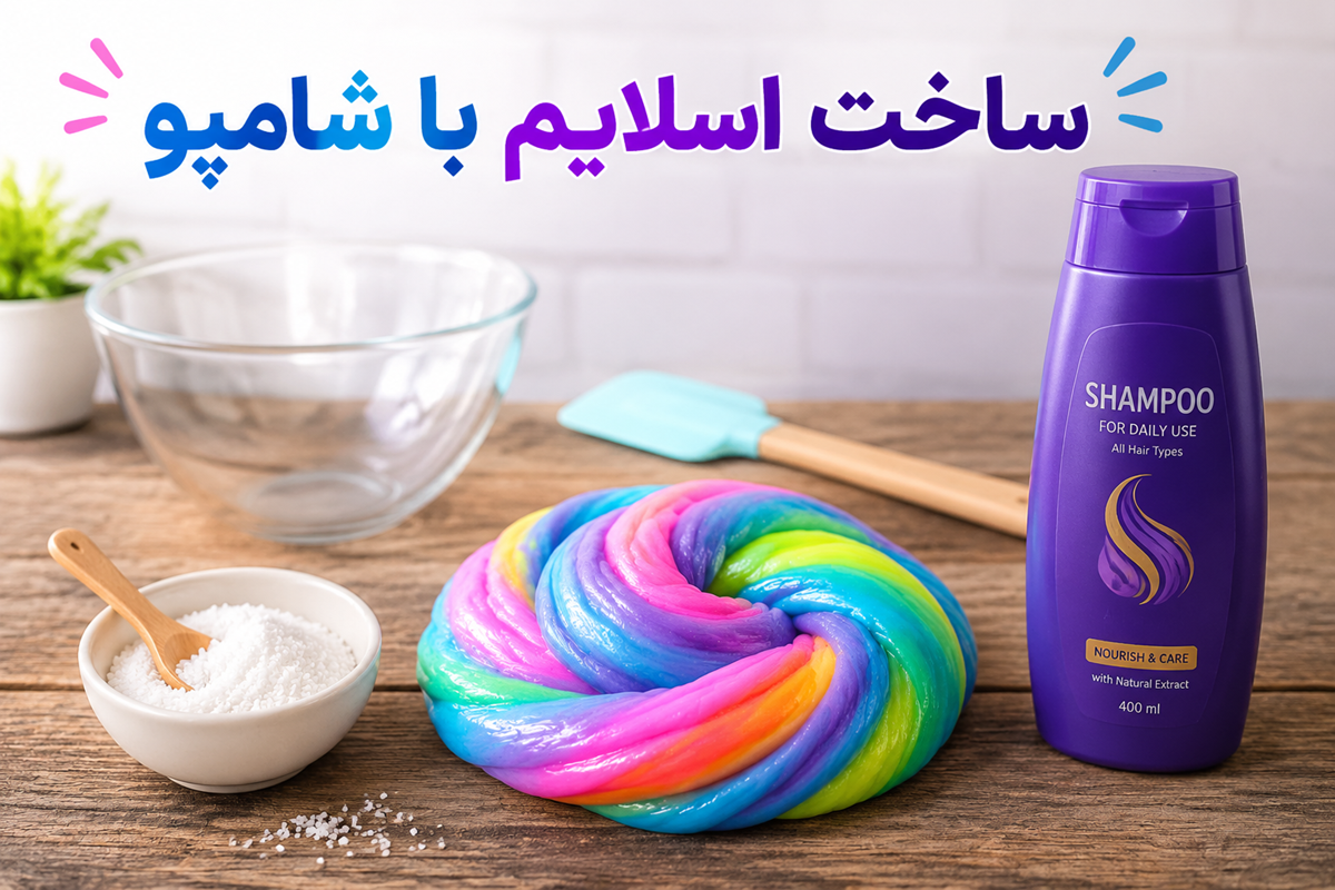 ساخت اسلایم با شامپو در چند دقیقه