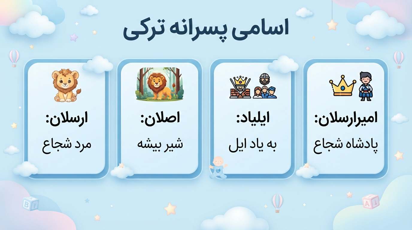 اسم پسرانه شیک ترکی