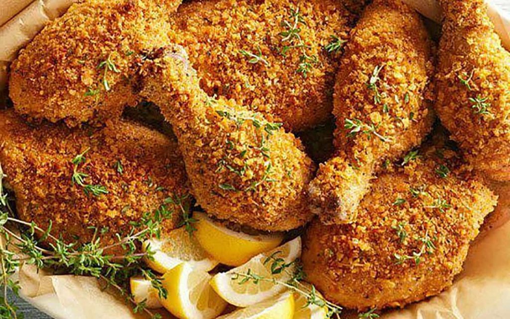 طرز تهیه مرغ بدون روغن و کم کالری در هواپز و یا فر