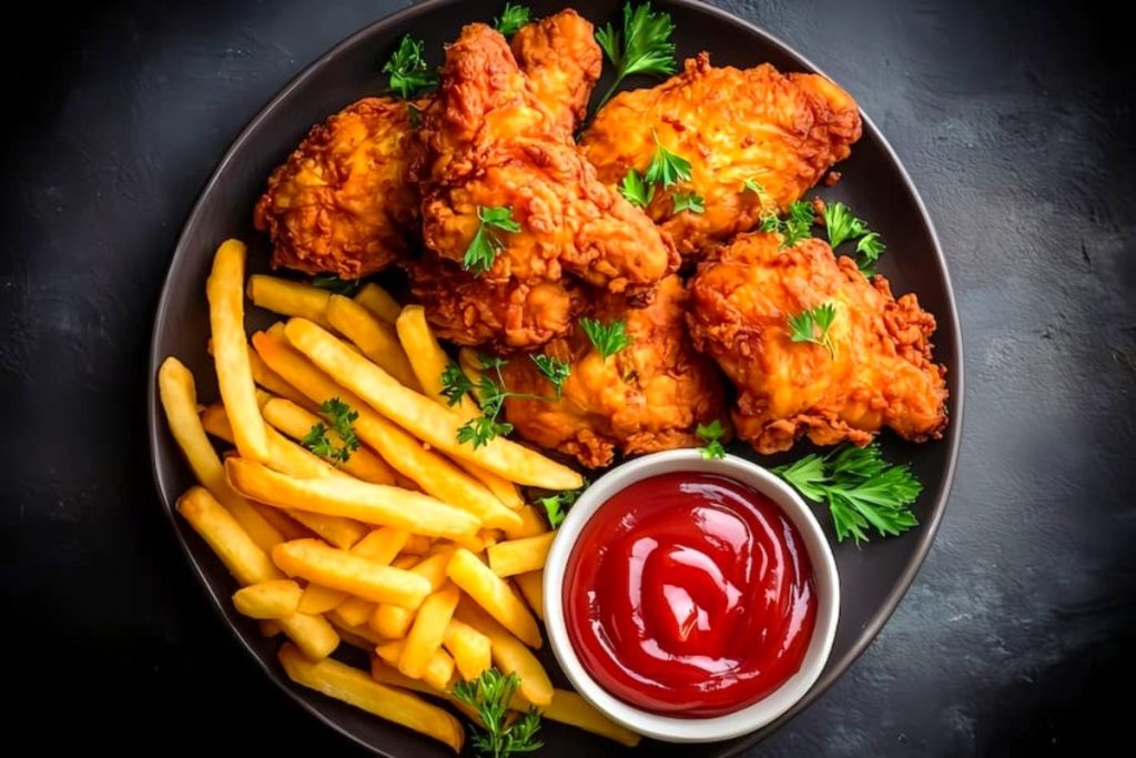 طرز تهیه مرغ سوخاری رژیمی در سرخ کن و فر 