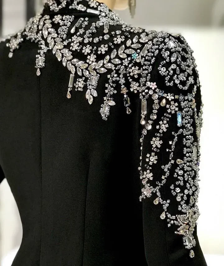 جواهر دوزی روی کت مجلسی
