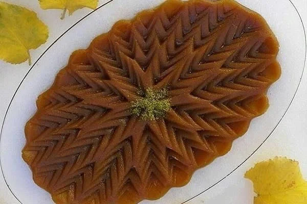 تزیین حلوا با چاقو