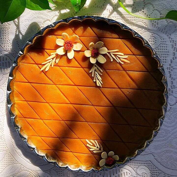 تزیین حلوا با چاقو