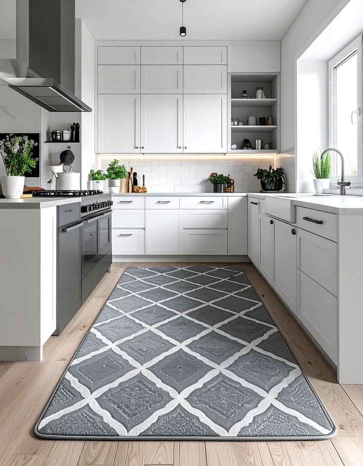 فرش مناسب کابینت طوسی