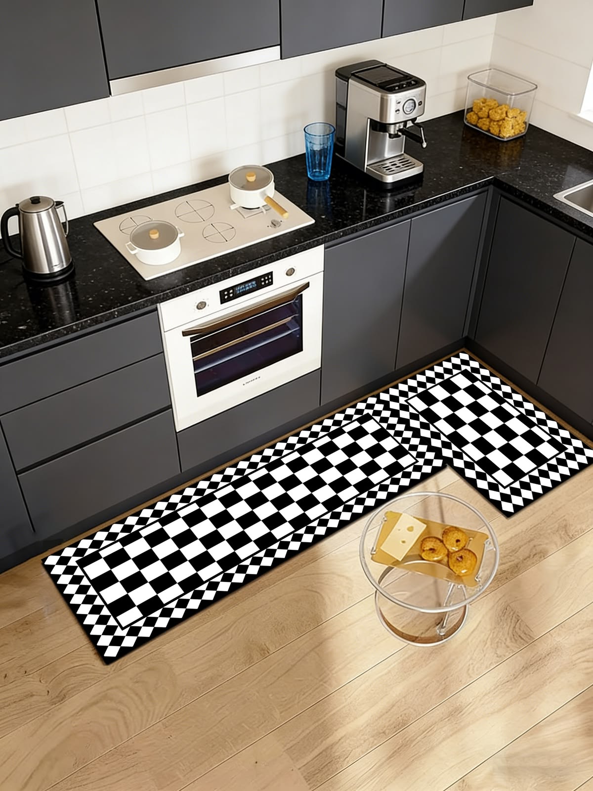 فرش مناسب کابینت طوسی