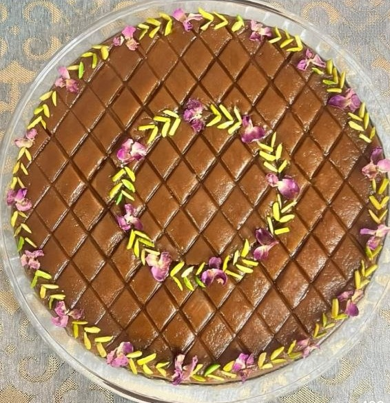 تزیین حلوا با چاقو