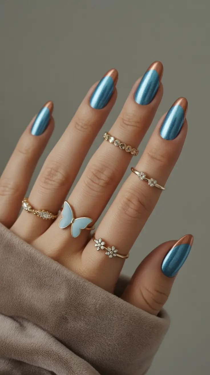 لاک چشم گربه ای آبی دخترانه