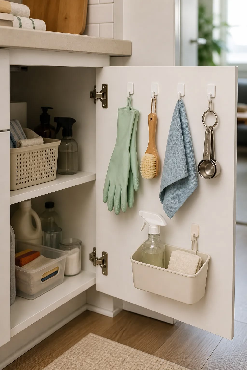 چیدمان کابینت زیر سینک