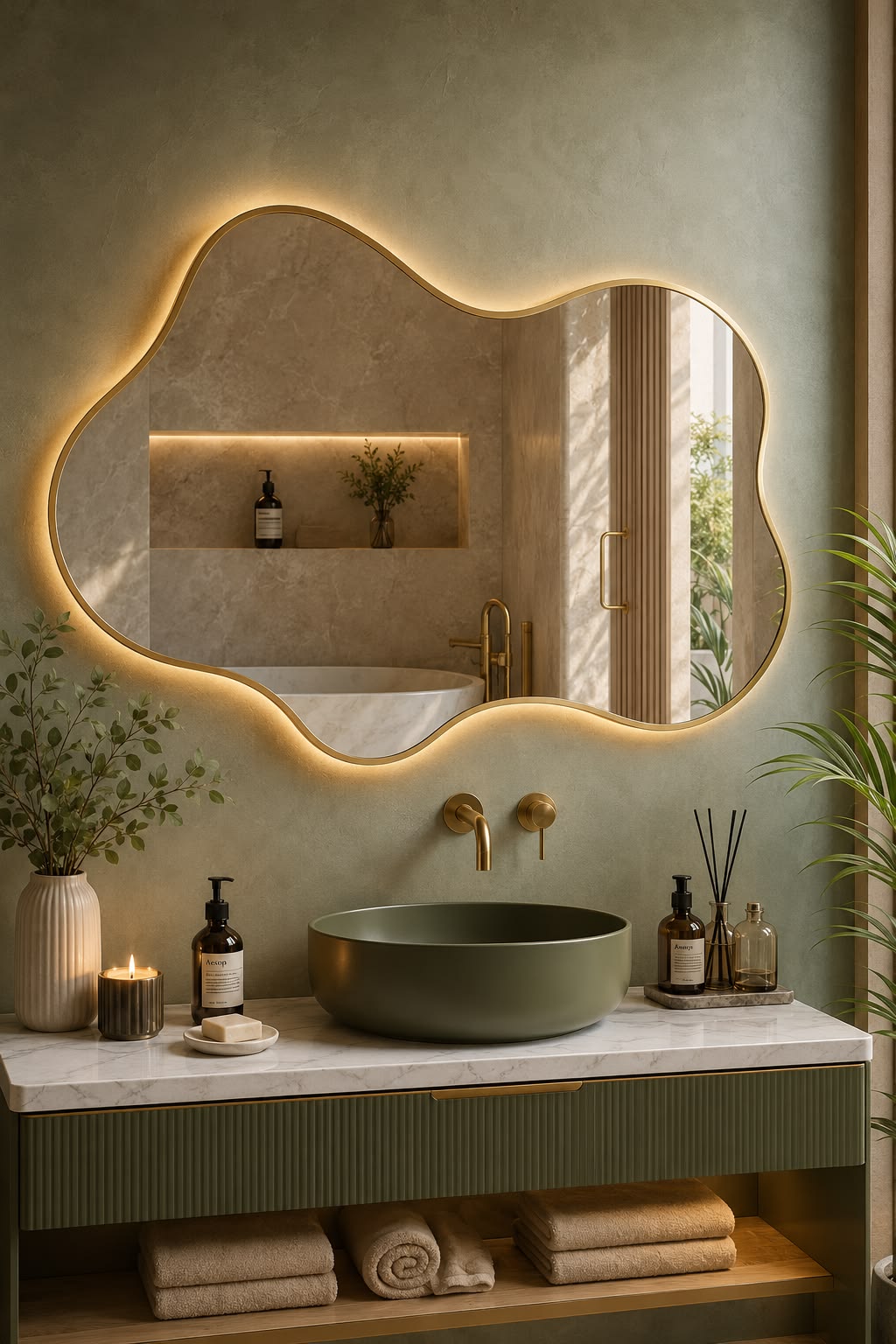 آینه روشویی مدرن خاص