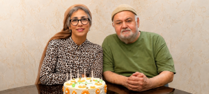 عکس اکبر عبدی و همسرش