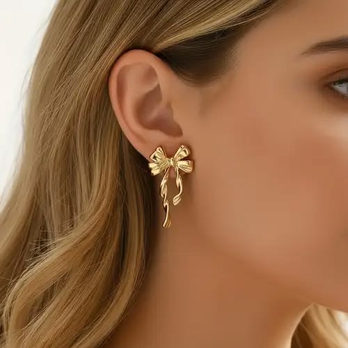 گوشواره پاپیون فانتزی