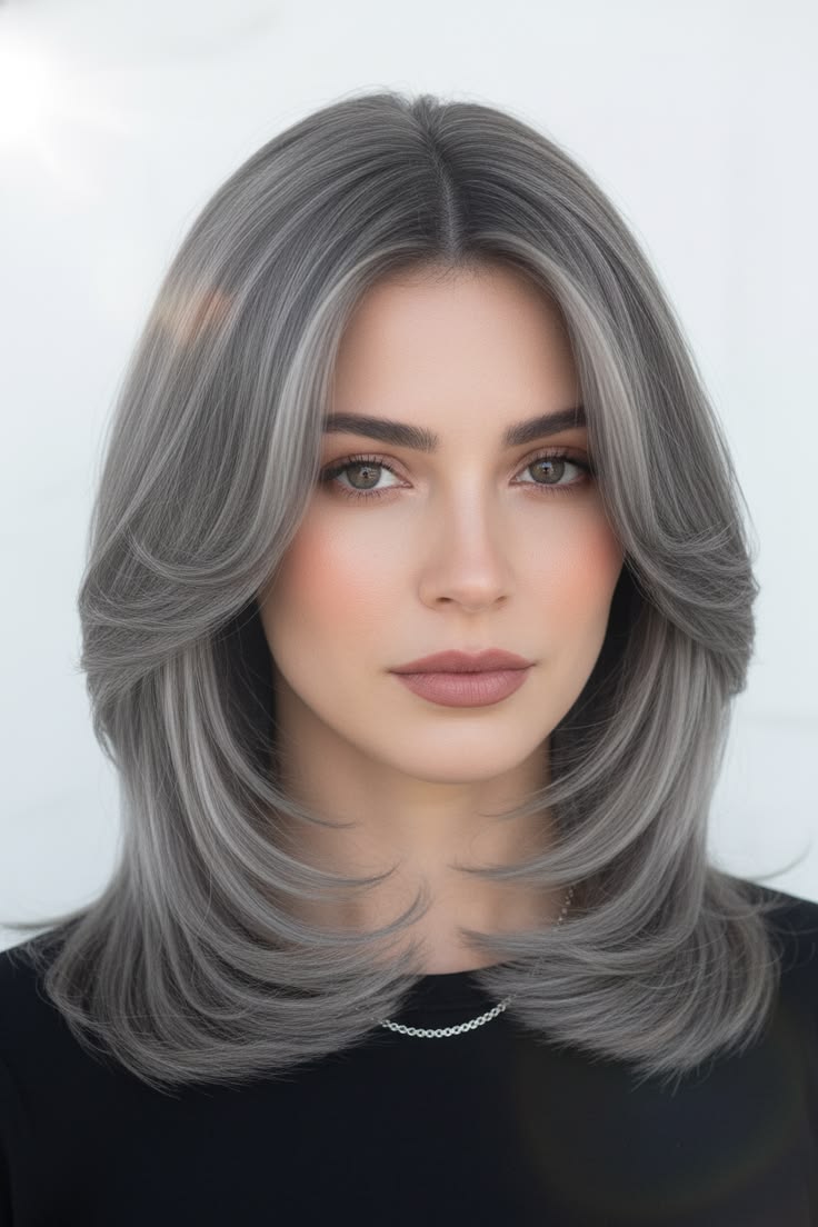 رنگ موی دودی تیره و روشن