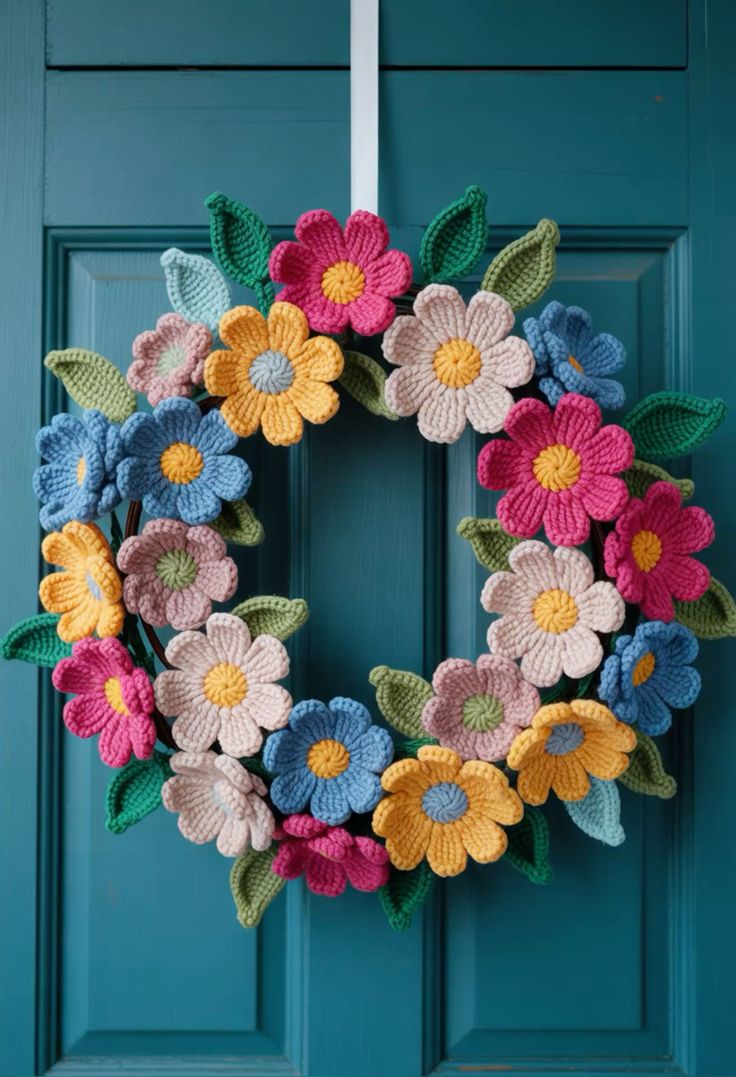 آویز بافتنی رو دری