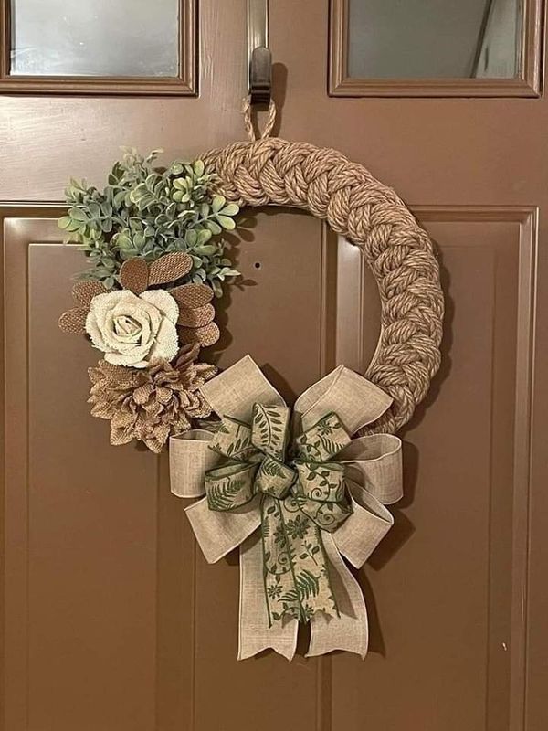 آویز بافتنی رو دری