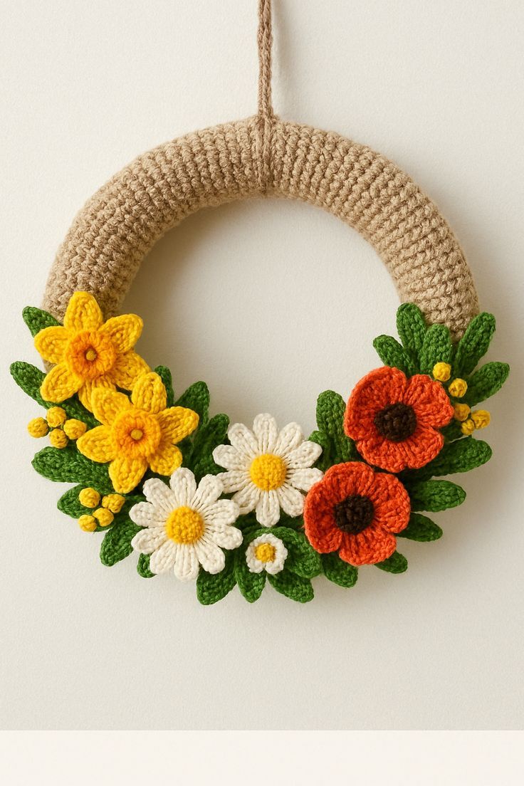 آویز بافتنی رو دری