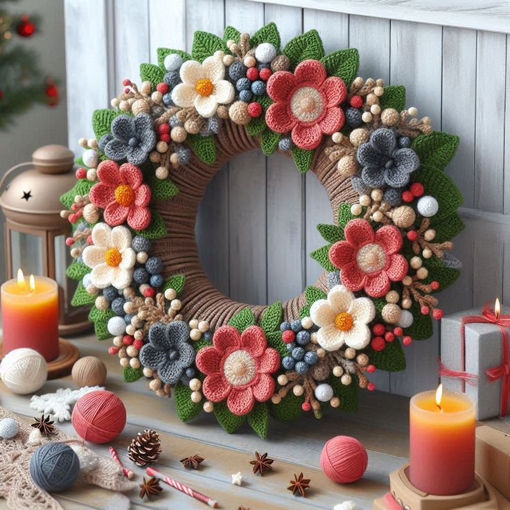 آویز بافتنی رو دری