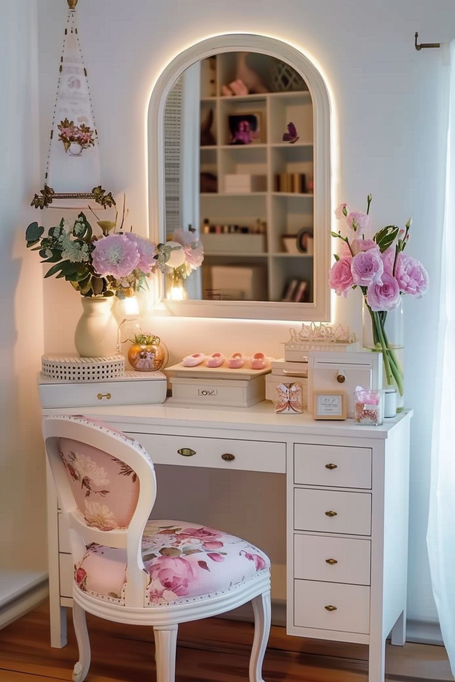 میز آرایش دخترانه جمع و جور