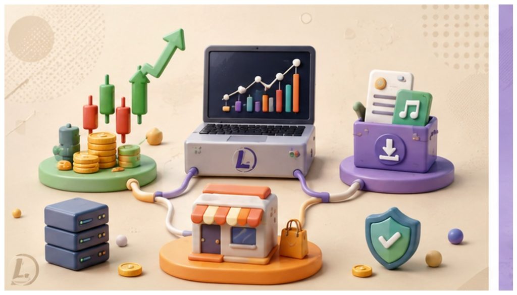 کسب درآمد اینترنتی از ترید تا فروش فایل
