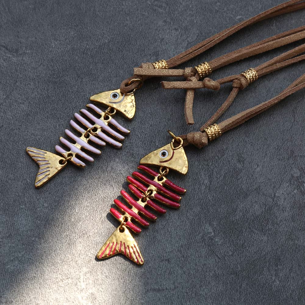 گردنبند طرح ماهی