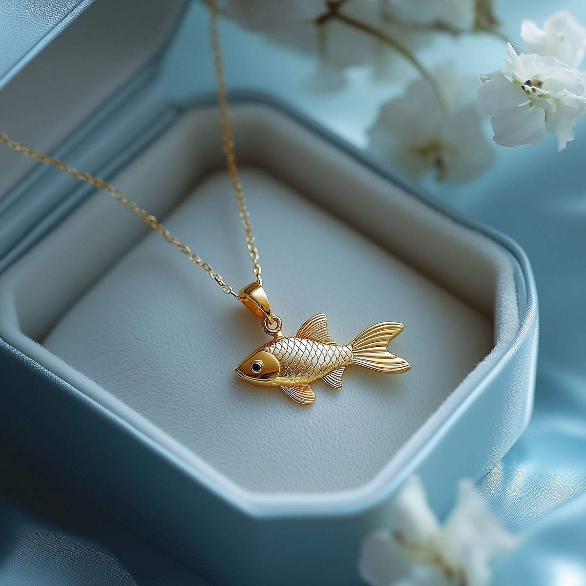 گردنبند طرح ماهی