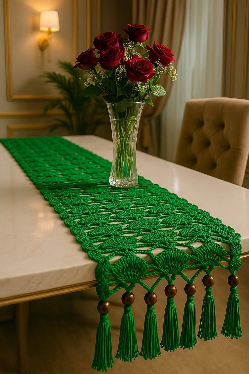 رومیزی بافتنی