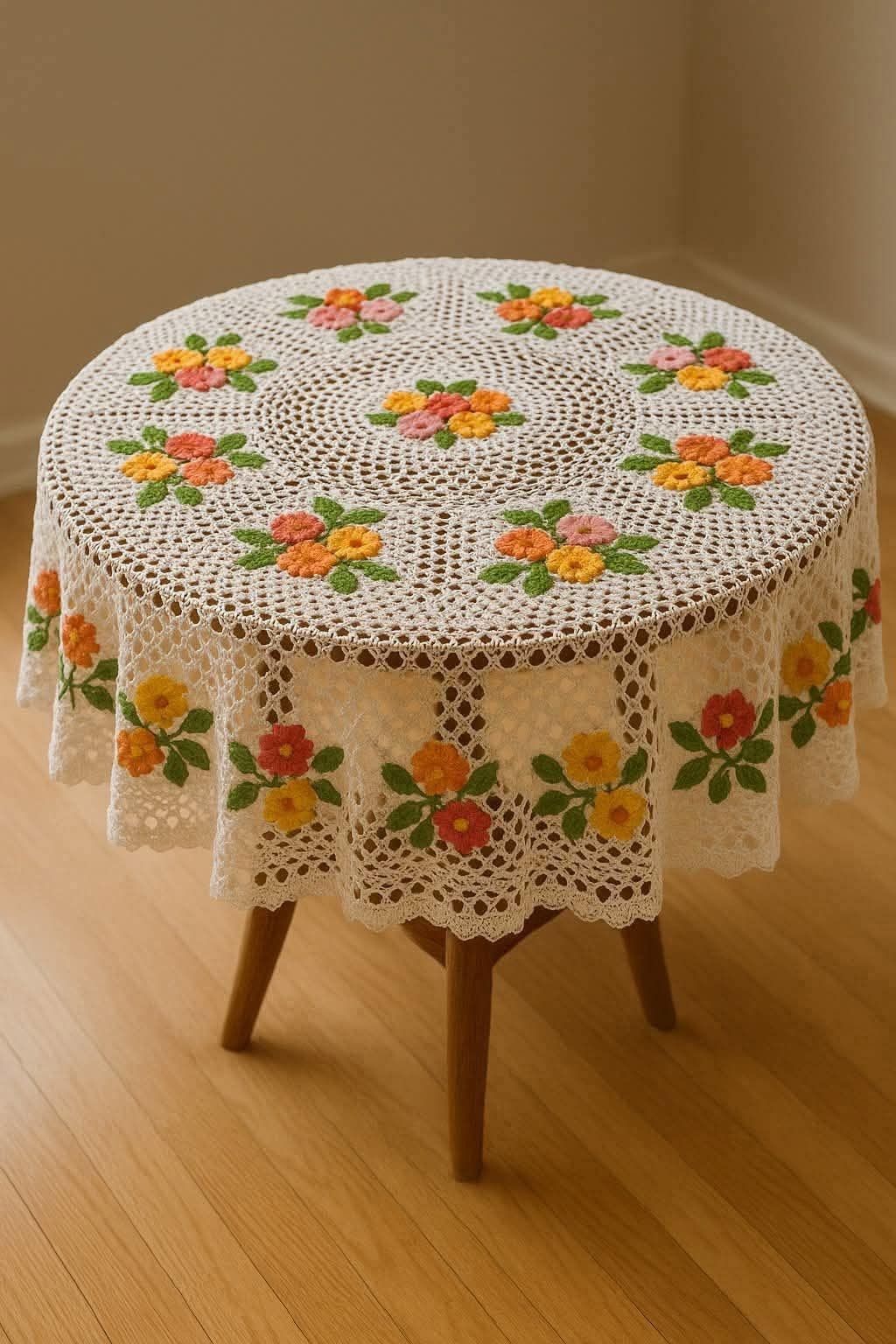 رومیزی بافتنی